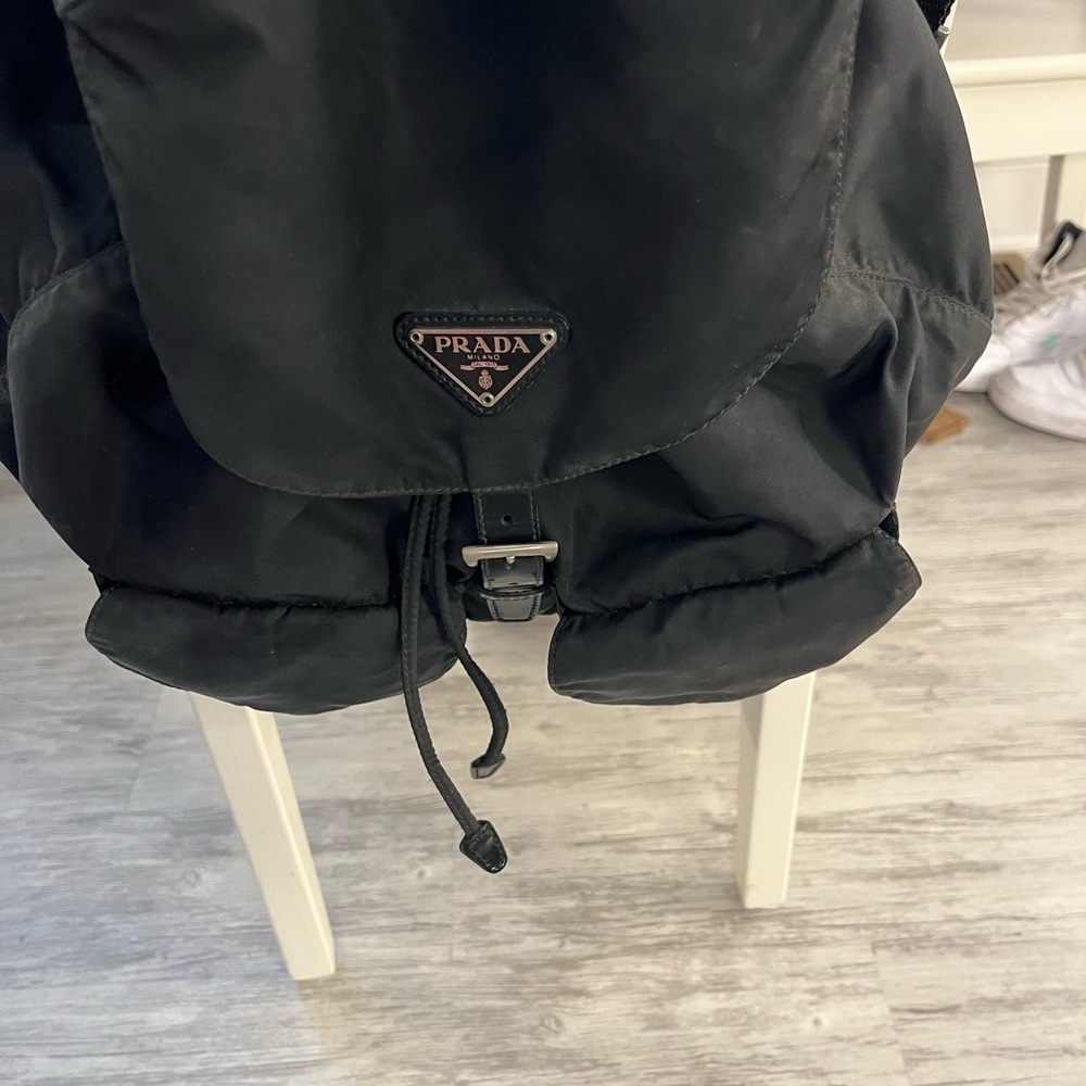 Prada Black Backpack Water-Resistant Nylon - Picture 8 of 13